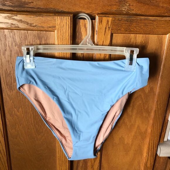 J Crew High Rise Bikini Bottom Light Blue- XS - Picture 2 of 8